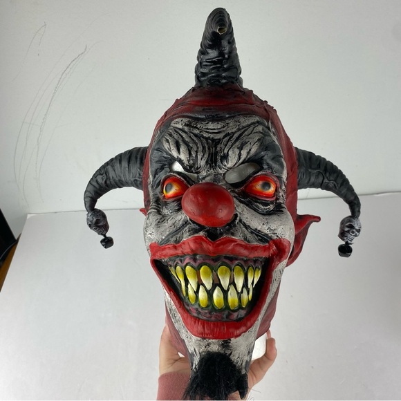 Amscan Killer Jester Scary Clown Costume MASK ONLY - Picture 3 of 7